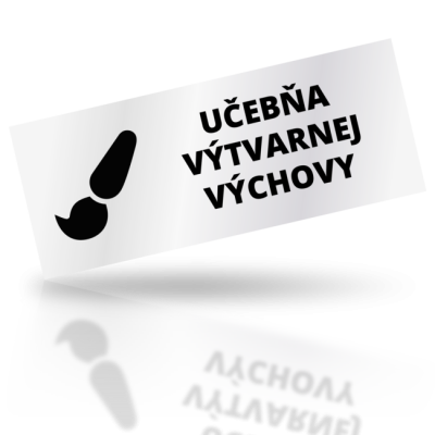 Učebňa výtvarnej výchovy - obdelníkové označení