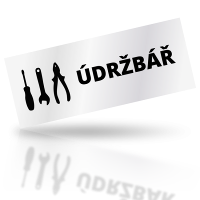 Údržbář - obdelníkové označení