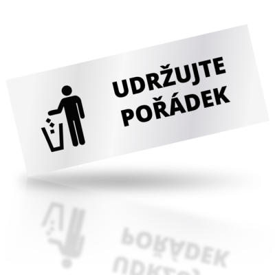 Udržujte pořádek - obdelníkové označení