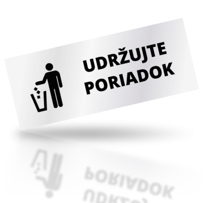 Udržujte poriadok - obdelníkové označení