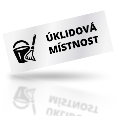 Úklidová místnost - obdelníkové označení