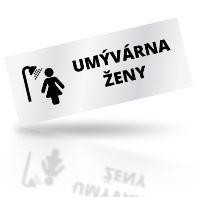 Umývárna ženy - obdelníkové označení