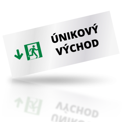 Únikový východ 04 - obdelníkové označení