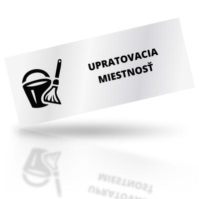 Upratovacia miestnosť - obdelníkové označení
