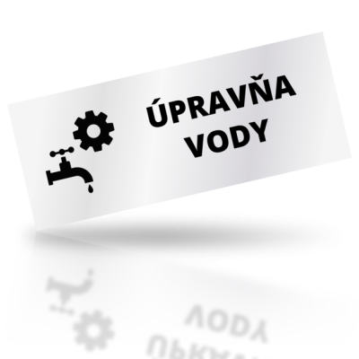 Úpravňa vody - obdelníkové označení