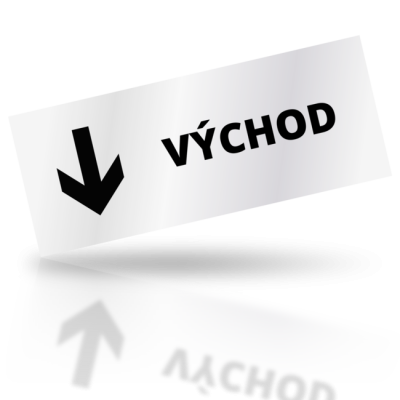 Východ 08 - obdelníkové označení