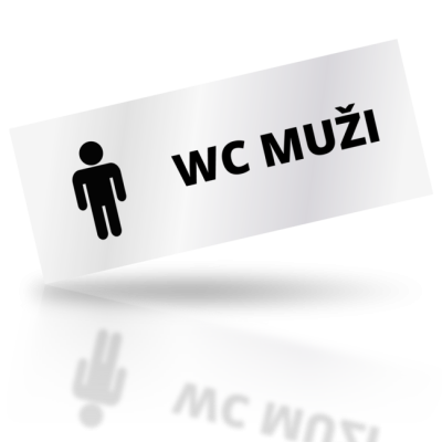 WC muži - obdelníkové označení