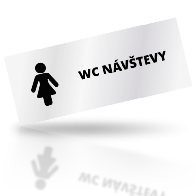 WC návštevy 02 - obdelníkové označení