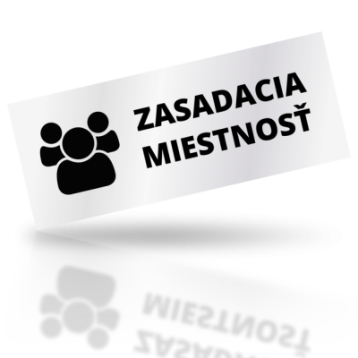 Zasadacia miestnosť - obdelníkové označení