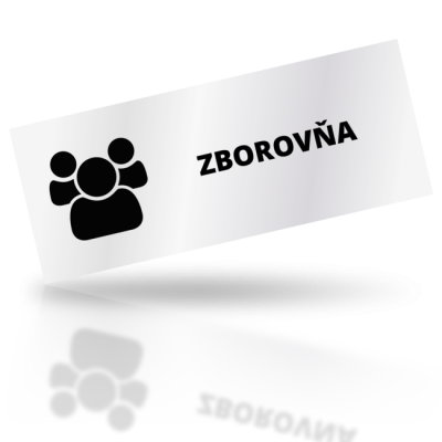 Zborovňa - obdelníkové označení