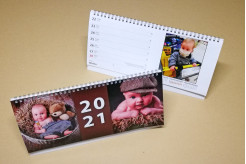 vlastní fotografie v stolním kalendáři
