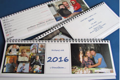 týdenní osobní kalendář s vlastními forografiemi