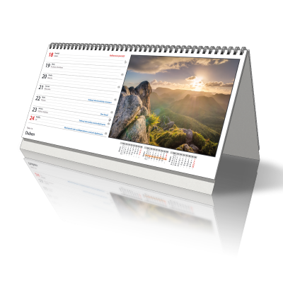 Kalendář 2026 stolní 1 týdenní, 300x140 mm, PRACOVNÍ - od 6 kusů