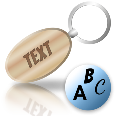 Dřevěná klíčenka s vlastním textem od 1 kusu