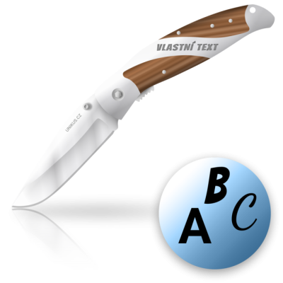 Kapesní nůž s vlastním textem - od 1 kusu