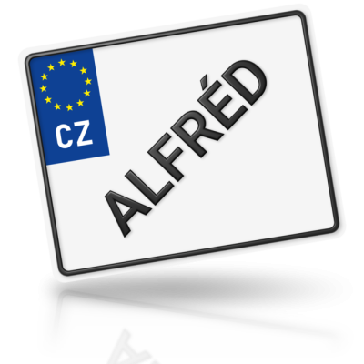 ALFRÉD - imitace značky motorky