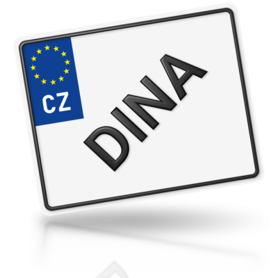 DINA - imitace značky motorky