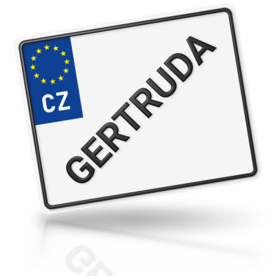 GERTRUDA - imitace značky motorky