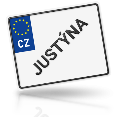 JUSTÝNA - imitace značky motorky