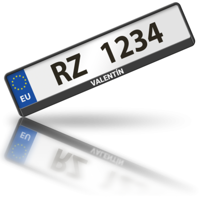 VALENTÍN - rámeček na poznávací značku auta